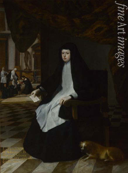 Martínez del Mazo Juan Bautista - Maria Anna von Österreich in Trauer