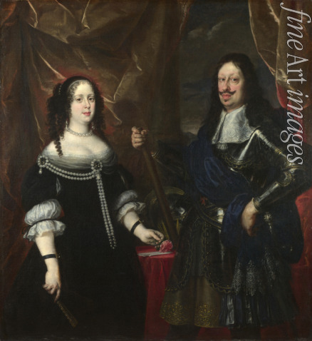 Sustermans Justus (Giusto) - Double Portrait of the Grand Duke Ferdinand II of Tuscany and his Wife Vittoria della Rovere