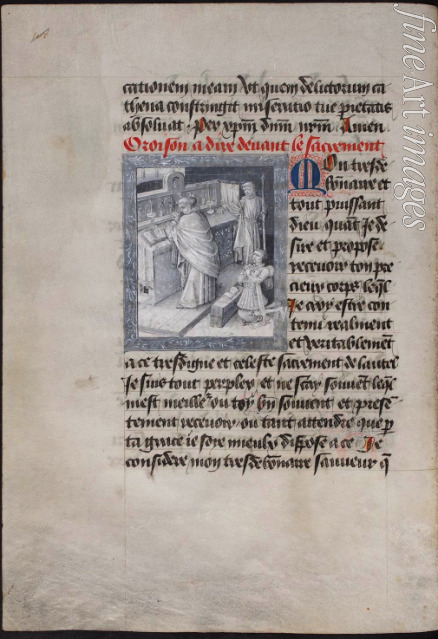 Tavernier Jean - Heilige Messe mit Philipp III. (Das Stundenbuch von Philipp dem Guten, Herzog von Burgund)