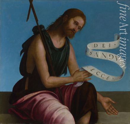 Costa Lorenzo - Saint John the Baptist (High Altarpiece, Oratory of S. Pietro in Vincoli)