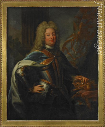 Schroeder Georg Engelhard - Portrait of the King Frederick I of Sweden (1676-1751)