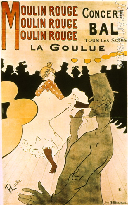 Toulouse-Lautrec Henri de - La Goulue au Moulin Rouge (Plakat)