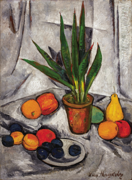 Mashkov Ilya Ivanovich - Still Life with Plant and Fruit
