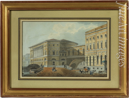 Kolmann Karl Ivanovich - View of the Palace Embankment in St. Petersburg