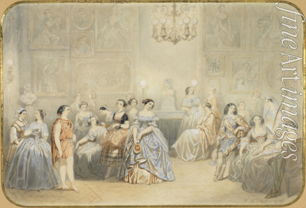 Montault Henry de - Élisa Rachel im Foyer der Comédie Française