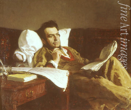 Repin Ilya Yefimovich - Portrait of the composer Mikhail I. Glinka (1804-1857)