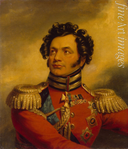 Dawe George - Porträt von General Fjodor Petrowitsch Uwarow (1773-1824)