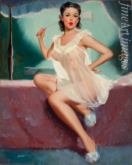 Darro Peter - Pin-Up in a Negligee