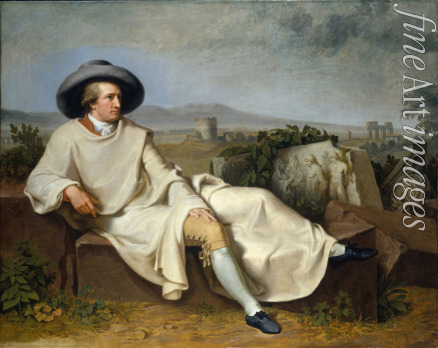 Tischbein Johann Heinrich Wilhelm - Goethe in der römischen Campagna