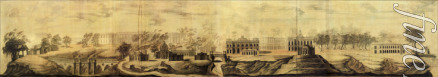 Baschenow Wassili Iwanowitsch - Panoramabild von Zarizyno (Entwurf)