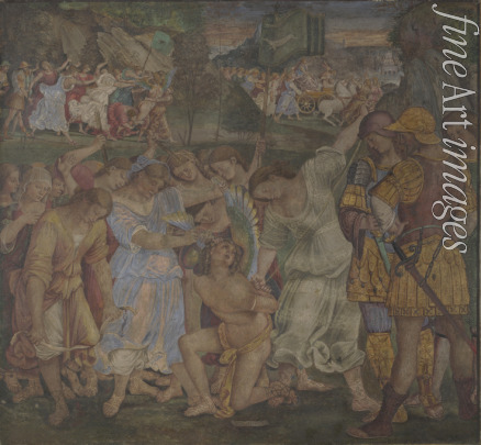 Signorelli Luca - Der Triumph der Keuschheit (Fresko im Palazzo del Magnifico, Siena)