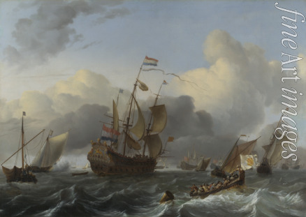 Bakhuizen Ludolf - Flaggschiff Eendracht und die holländische Flotte von Linienschiffe