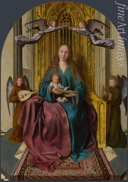 Massys Quentin - The Virgin and Child Enthroned, with Four Angels