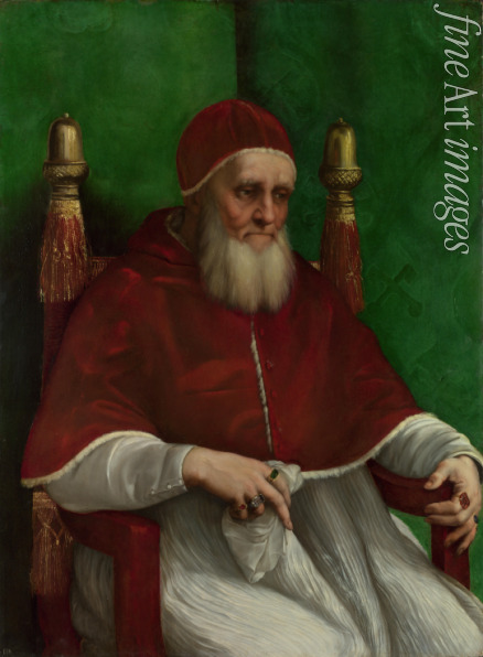 Raffael (Raffaello Sanzio da Urbino) - Porträt von Papst Julius II.