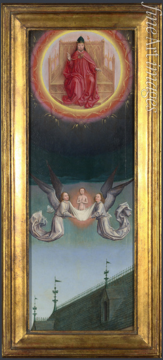 Marmion Simon - Die Seele des Heiligen Bertin wird in den Himmel getragen (Altarbild von Abtei St. Bertin)