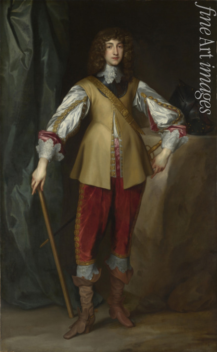 Dyck Sir Anthonis van (Werkstatt von) - Porträt von Prinz Ruprecht von der Pfalz (1619-1682), Duke of Cumberland