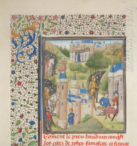 Anonymous - Baldwin of Boulogne entering Edessa in February 1098. Miniature from the 