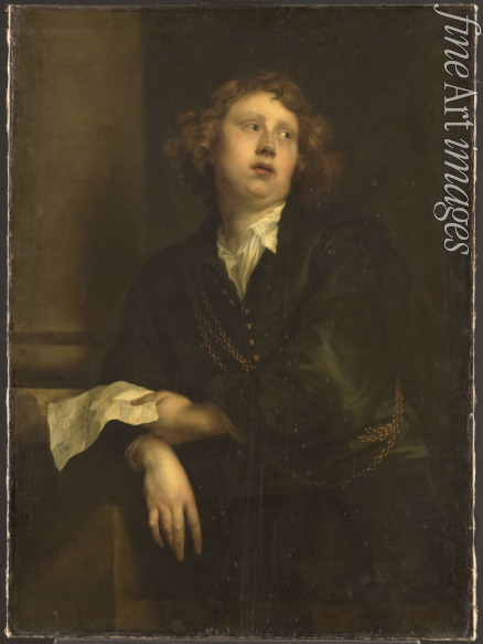 Dyck Sir Anthonis van (Werkstatt von) - Porträt von Komponist Henricus Liberti (1628-1661)