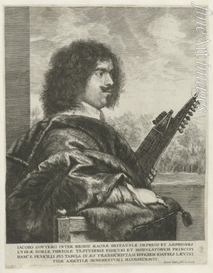 Lievens Jan - Portrait of the composer and lutenist Jacques Gaultier