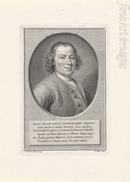 Tanjé Pieter - Porträt von Komponist Anton Wilhelm Solnitz (1708-1752)