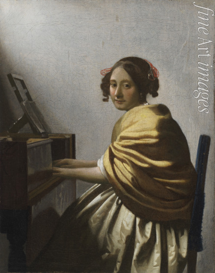 Vermeer Jan (Johannes) - A Young Woman seated at a Virginal