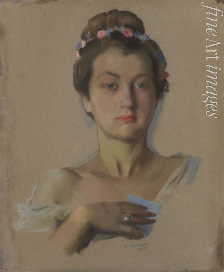 Somov Konstantin Andreyevich - Portrait of Alexandra Levchenko