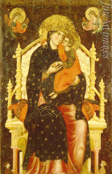 Venezianischer Meister - Thronende Madonna mit Kind