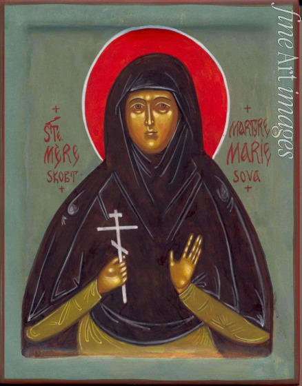 Russische Ikone - Heilige Mutter Maria