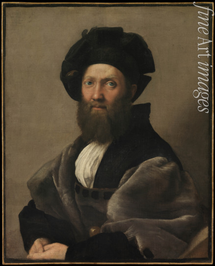 Raffael (Raffaello Sanzio da Urbino) - Porträt des Baldassare Castiglione