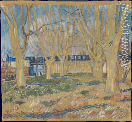Gogh Vincent van - Das Viadukt in Arles. Der blaue Zug