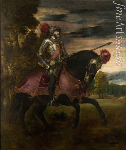 Titian - Equestrian Portrait of Charles V of Spain (1500-1558)