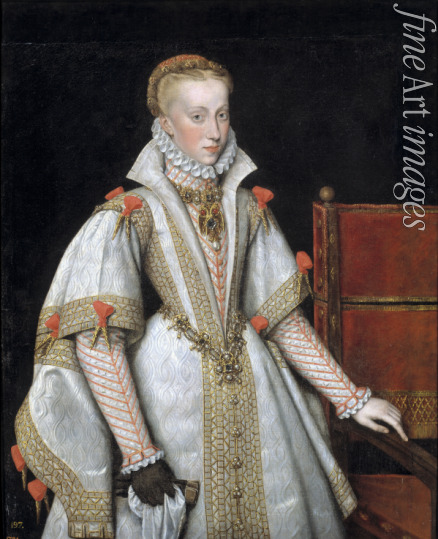 González y Serrano Bartolomé - Portrait of Anna of Austria (1549-1580), Queen consort of Spain