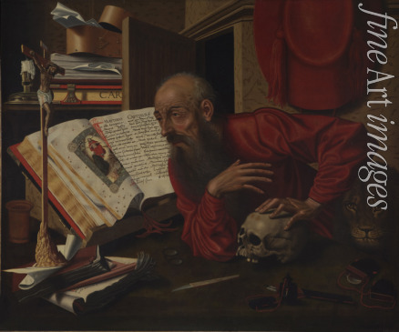 Reymerswaele Marinus Claesz van - Der heilige Hieronymus im Gehäus