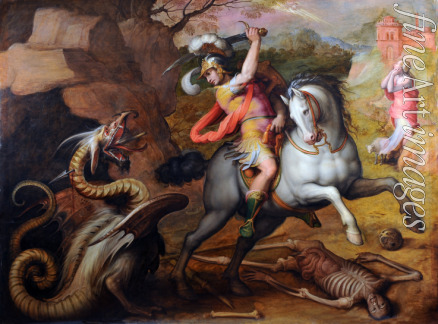 Stradanus (Straet van der) Johannes - Saint George and the Dragon