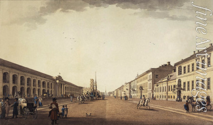 Paterssen Benjamin - View of Nevsky Prospekt near the Gostiny Dvor in Saint Petersburg