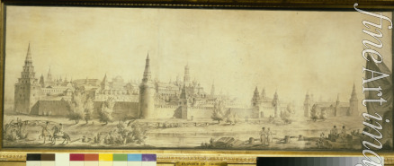 Quarenghi Giacomo Antonio Domenico - Panoramic view of Moscow Kremlin by the End of the 18th century