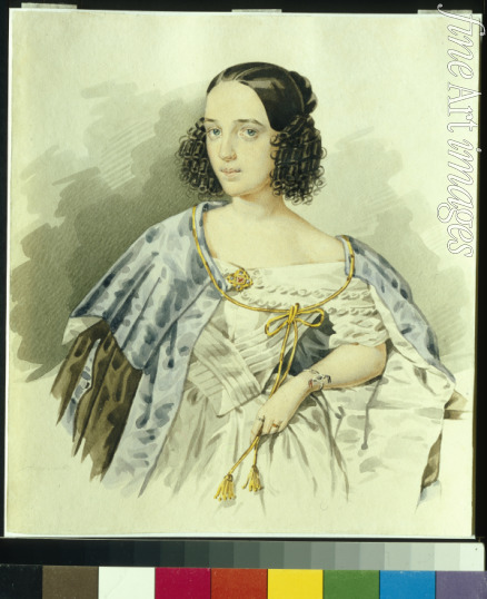 Alexeyev I. - Portrait of the actress Varvara Asenkova (1817-1841)