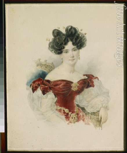 Briullov Alexander Pavlovich - Portrait of Princess Natalia Viktorovna Kochubey, née Kochubey (1800-1854)