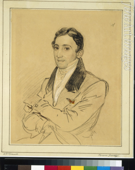 Brüllow (Briullow) Karl Pawlowitsch - Porträt von Schriftsteller Francesco Domenico Guerrazzi (1804-1873)