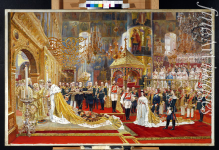 Becker Georges - Coronation of Empreror Alexander III and Empress Maria Fyodorovna
