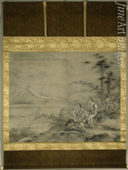 Motonobu Kano (Werkstatt von) - Die Unsterblichen Liu Hai und Li Tieguai (Gama Sennin und Tekkai Sennin)