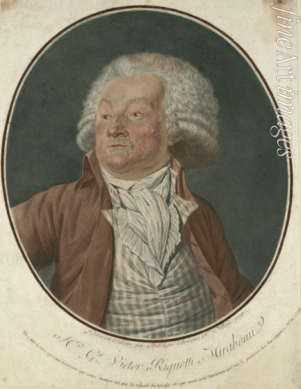 Allais (nee Briceau) Angélique - Porträt von Honoré Gabriel Riqueti, Graf von Mirabeau (1749-1791)