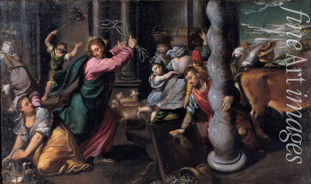 Scarsellino (Scarsella) Ippolito - Jesus vertreibt die Wechsler aus dem Tempel