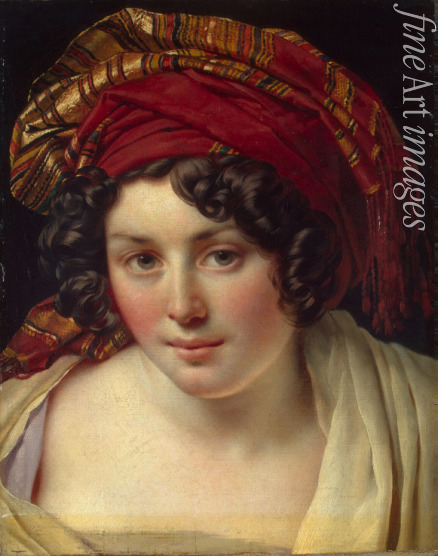 Girodet de Roucy Trioson Anne Louis - Head of a Woman in a Turban