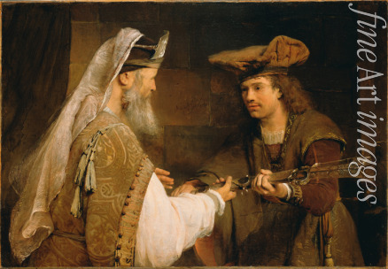 Gelder Aert de - Ahimelech giving the sword of Goliath to David