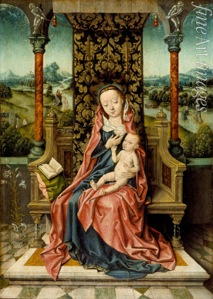 Bouts Aelbrecht - Madonna and Child Enthroned