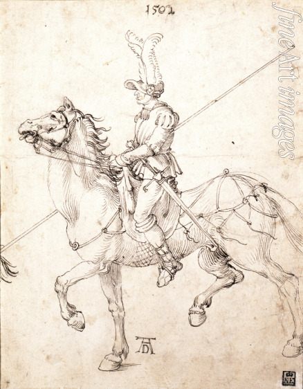 Dürer Albrecht - Lancer on Horseback