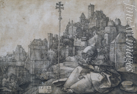 Dürer Albrecht - Saint Anthony in front of the town