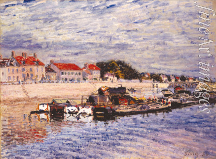 Sisley Alfred - Barges on the Loing at Saint-Mammès