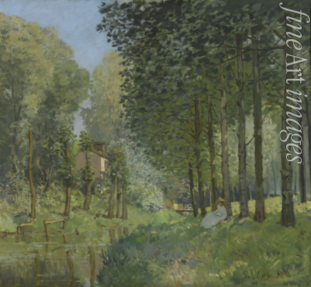 Sisley Alfred - Rest along the Stream. Edge of the Wood